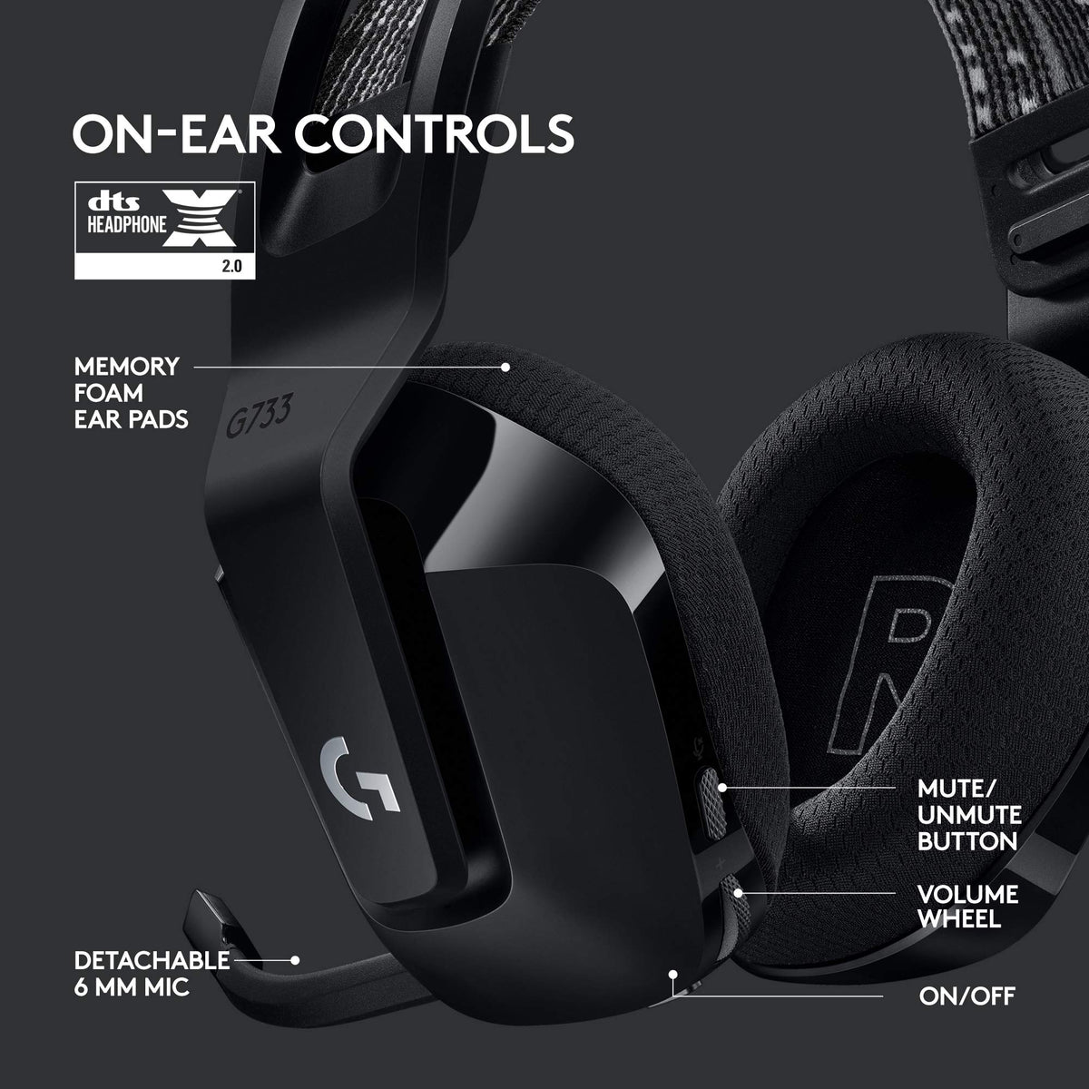 Logitech G733 PRO-G drivers deliver precise, immersive sound.