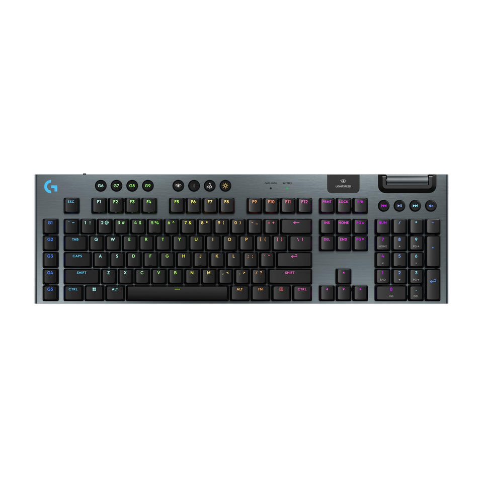 Logitech G915 X Lightspeed full-size wireless keyboard with crisp keycaps for fast gaming