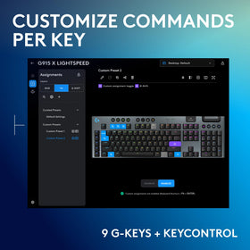 Logitech G915 X GL tactile switches provide precise actuation