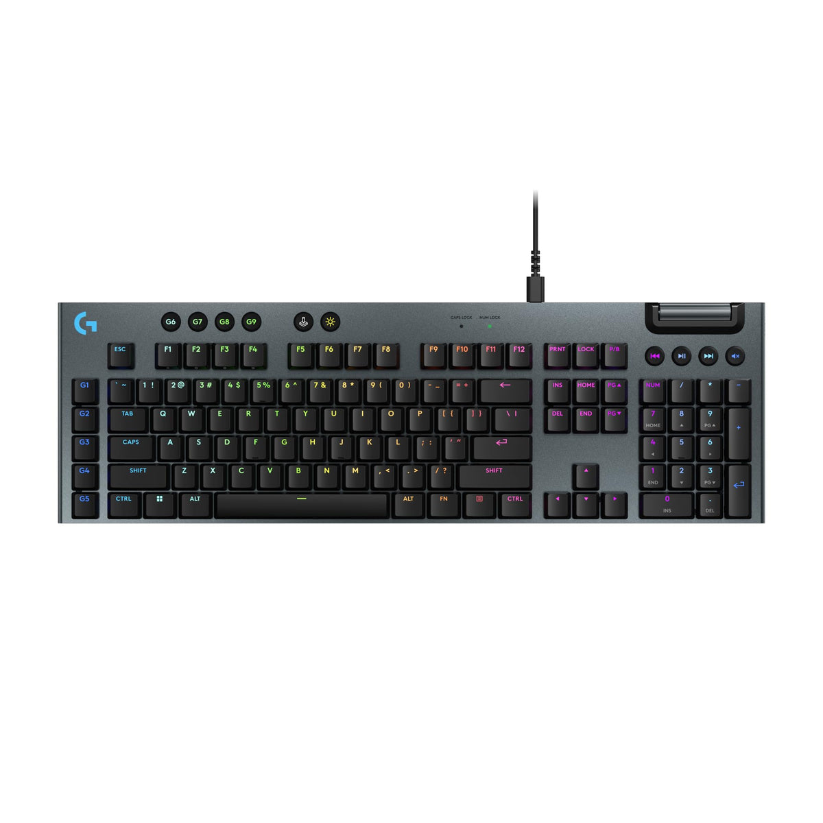 Logitech G915 X Renewed full-size keyboard with premium aluminum build