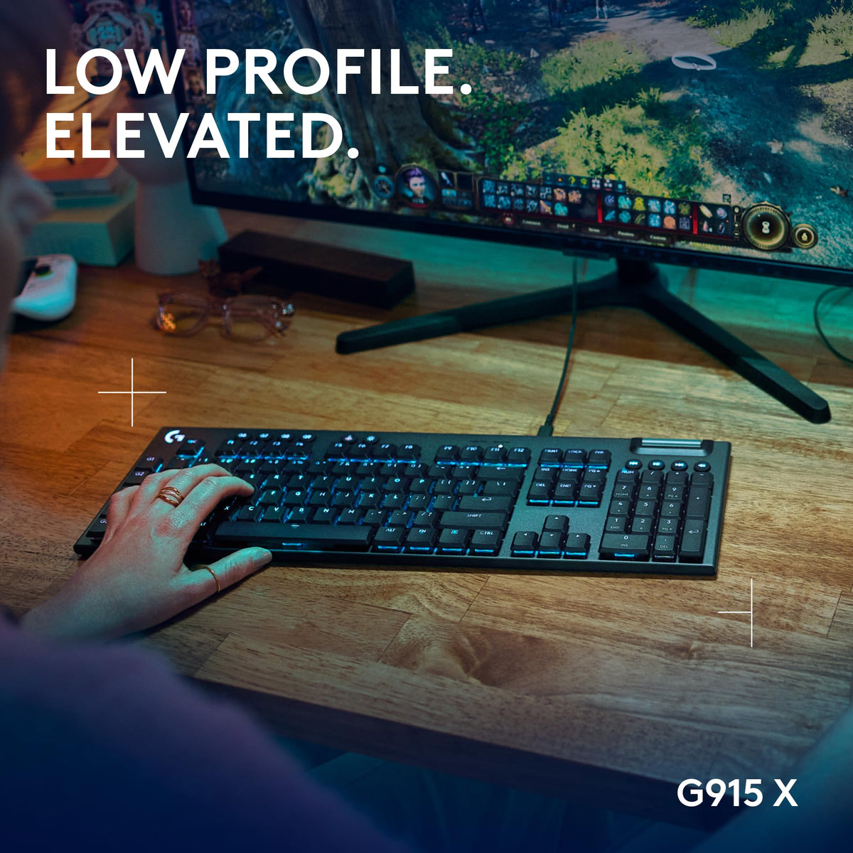 Logitech G915 X USB-C wired cable for fast input