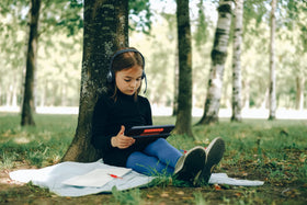 Logitech H111 worn by student during online class for focused listening and speaking