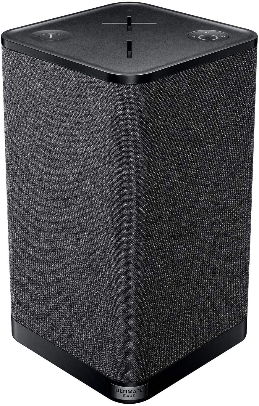 Logitech Hyperboom front view highlighting bold sound for parties.