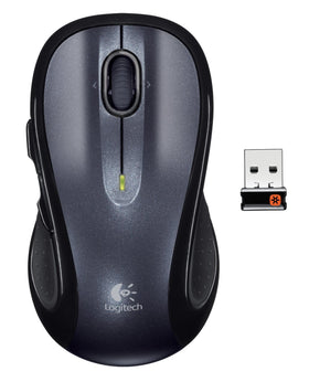 Logitech M510 close-up of textured side grip for secure handling and comfort