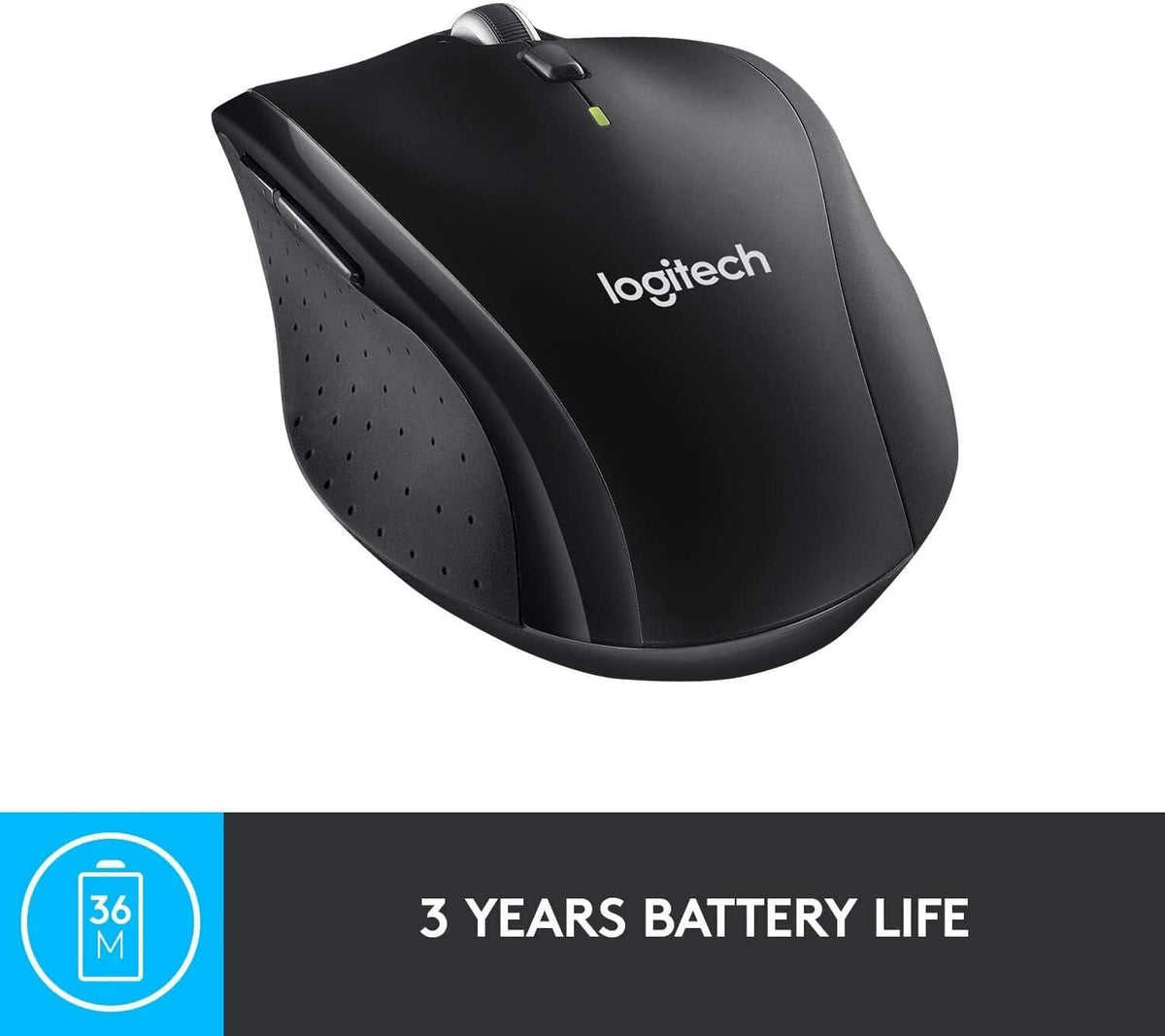 Logitech M705 wireless range up to 10 meters supports flexible desk setups.