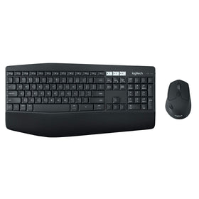 Logitech MK850 keyboard with cushioned palm rest for all day comfort