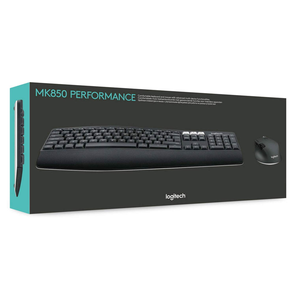 Logitech MK850 keyboard keys with tactile feedback for productive typing