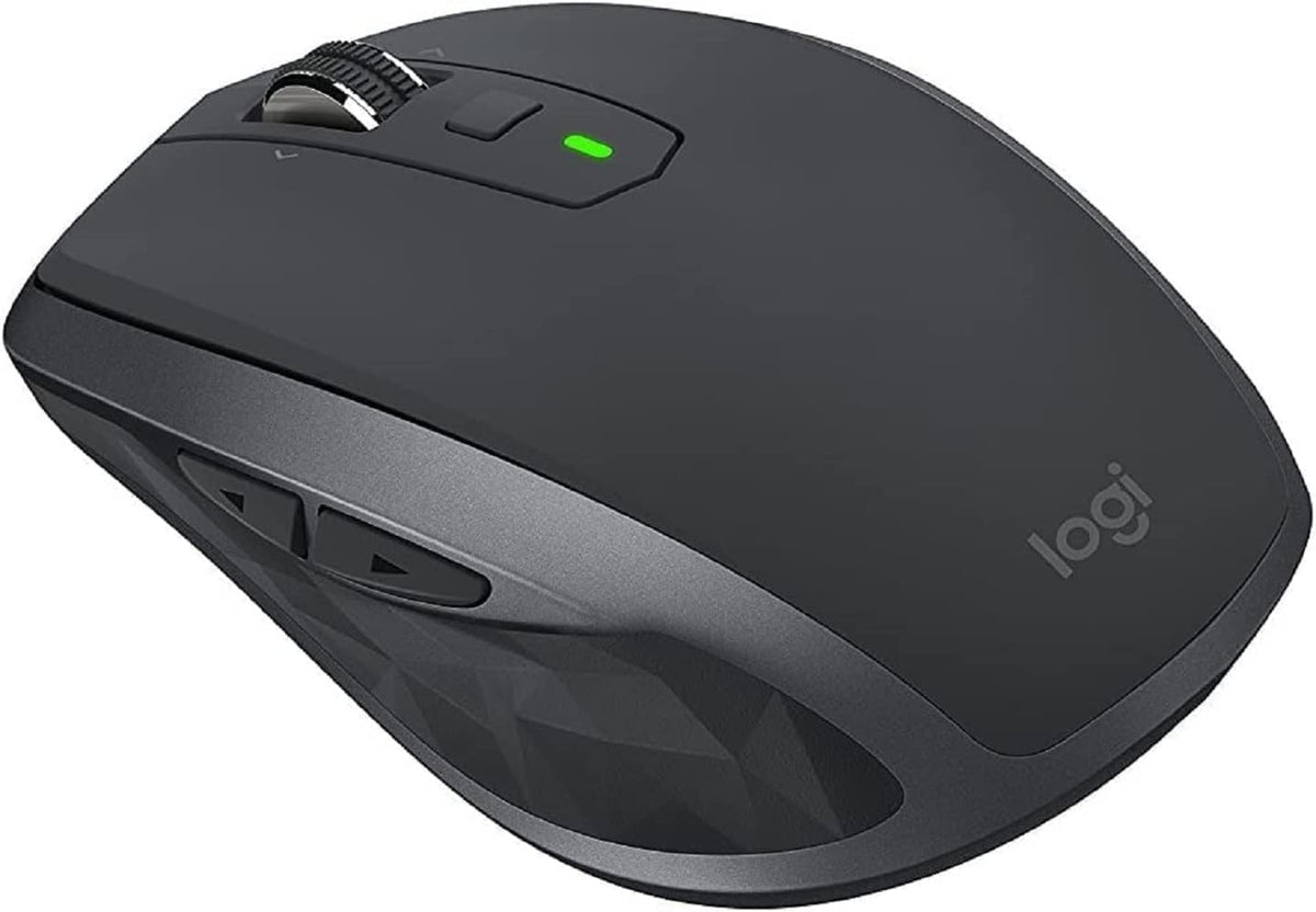 Logitech MX Anywhere 2S front view showing compact design and portability benefit