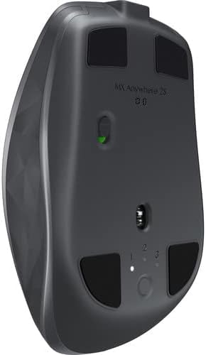 Logitech MX Anywhere 2S in hand demonstrating portable comfort for travel use