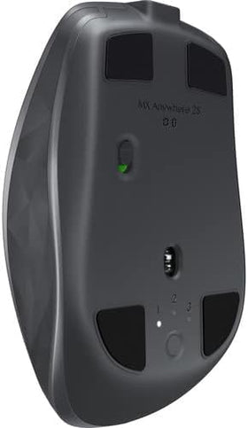Logitech MX Anywhere 2S in hand demonstrating portable comfort for travel use