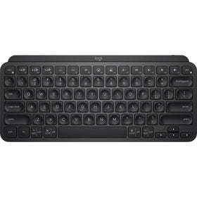 Logitech MX Keys Mini compact keyboard close-up showing fingertip-friendly keys for comfortable typing