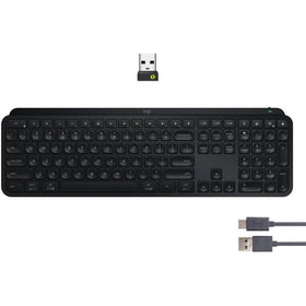 Logitech MX Keys S backlit illumination adjusting to room lighting for better visibility