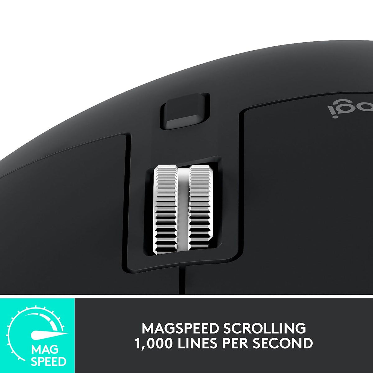 Logitech MX Master 3S ergonomic grip shown for natural hand posture during work sessions