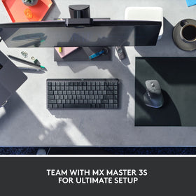 Logitech MX Mechanical Mini works with macOS, Windows, Linux, iOS, Android