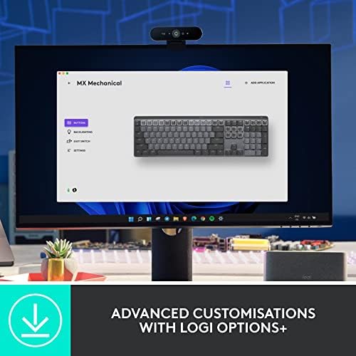 Logitech MX Mechanical Mini Keyboard renewed packaging indicating inspected status.