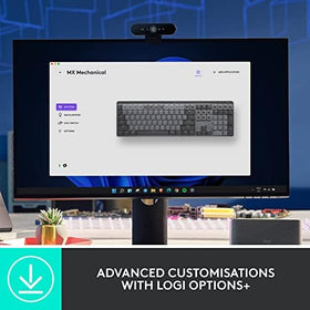 Logitech MX Mechanical Mini Keyboard renewed packaging indicating inspected status.