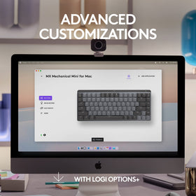 Logitech MX Mechanical Mini Mac keyboard Bluetooth connectivity enabling seamless multi-device switching