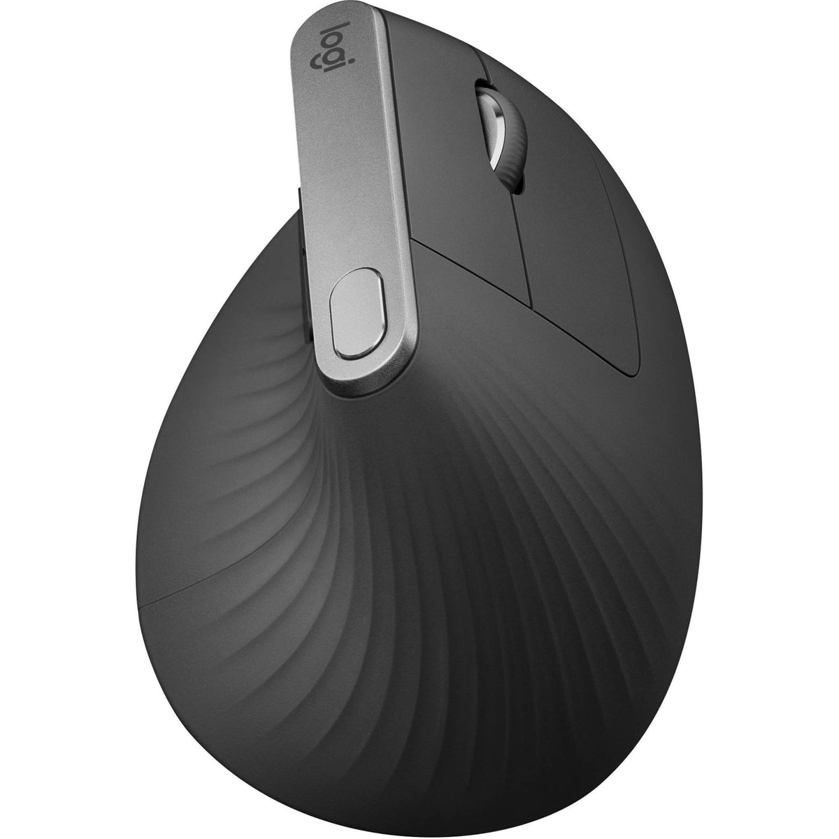 Logitech MX Vertical ergonomic design reduces wrist strain during long sessions.
