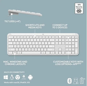 Logitech Signature Slim K950 long battery life for all-day use