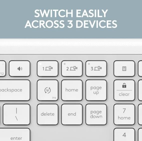 Logitech Signature Slim K950 with Logi Options+ shortcuts for efficiency