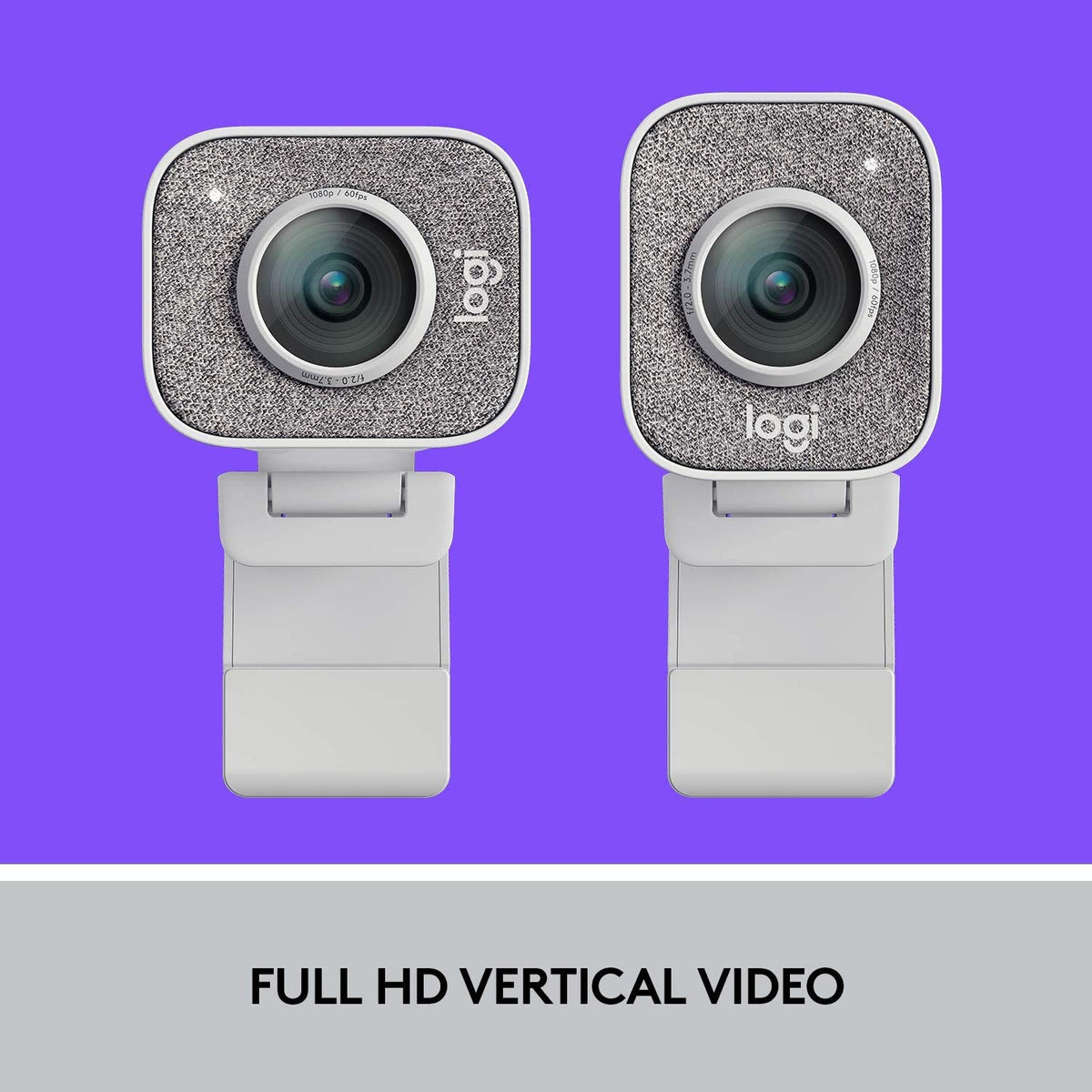 Logitech StreamCam renewed packaging highlights an eco-friendly refurbished option.