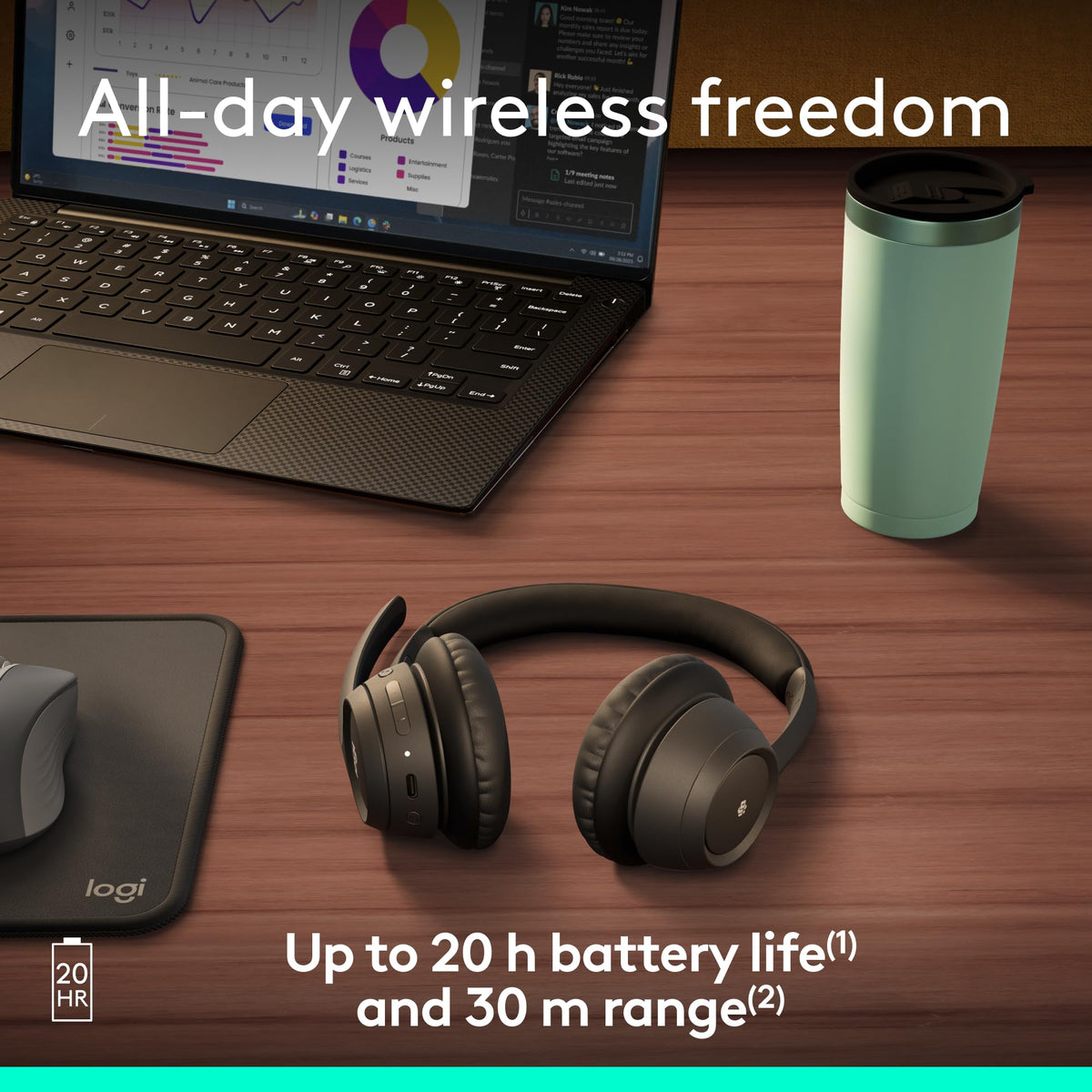 Logitech Zone 305 30-meter range enables movement during calls