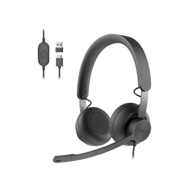 Logitech Zone 750 noise-canceling mic reduces ambient noise for clearer calls.