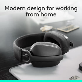 Logitech Zone Vibe 100 ear cushions close-up showing memory foam comfort