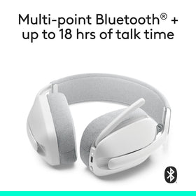Logitech Zone Vibe 100 flip-to-mute mic for instant privacy.