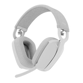 Logitech Zone Vibe 100 headphones with memory foam cushions for all-day comfort.