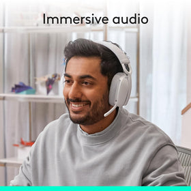 Logitech Zone Vibe 100 lightweight design for all-day wear.