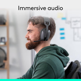 Logitech Zone Vibe 100 on-ear controls for quick volume and mute access