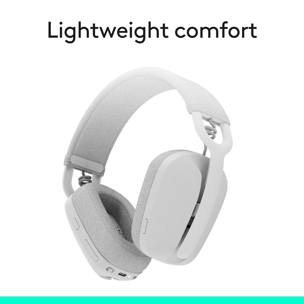 Logitech Zone Vibe 100 recycled plastics in build for sustainability.