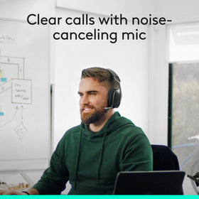 Logitech Zone Vibe lightweight headband ensures comfortable wear.