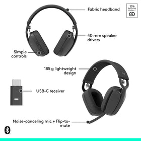 Logitech Zone Vibe optimized for Teams and video calls.