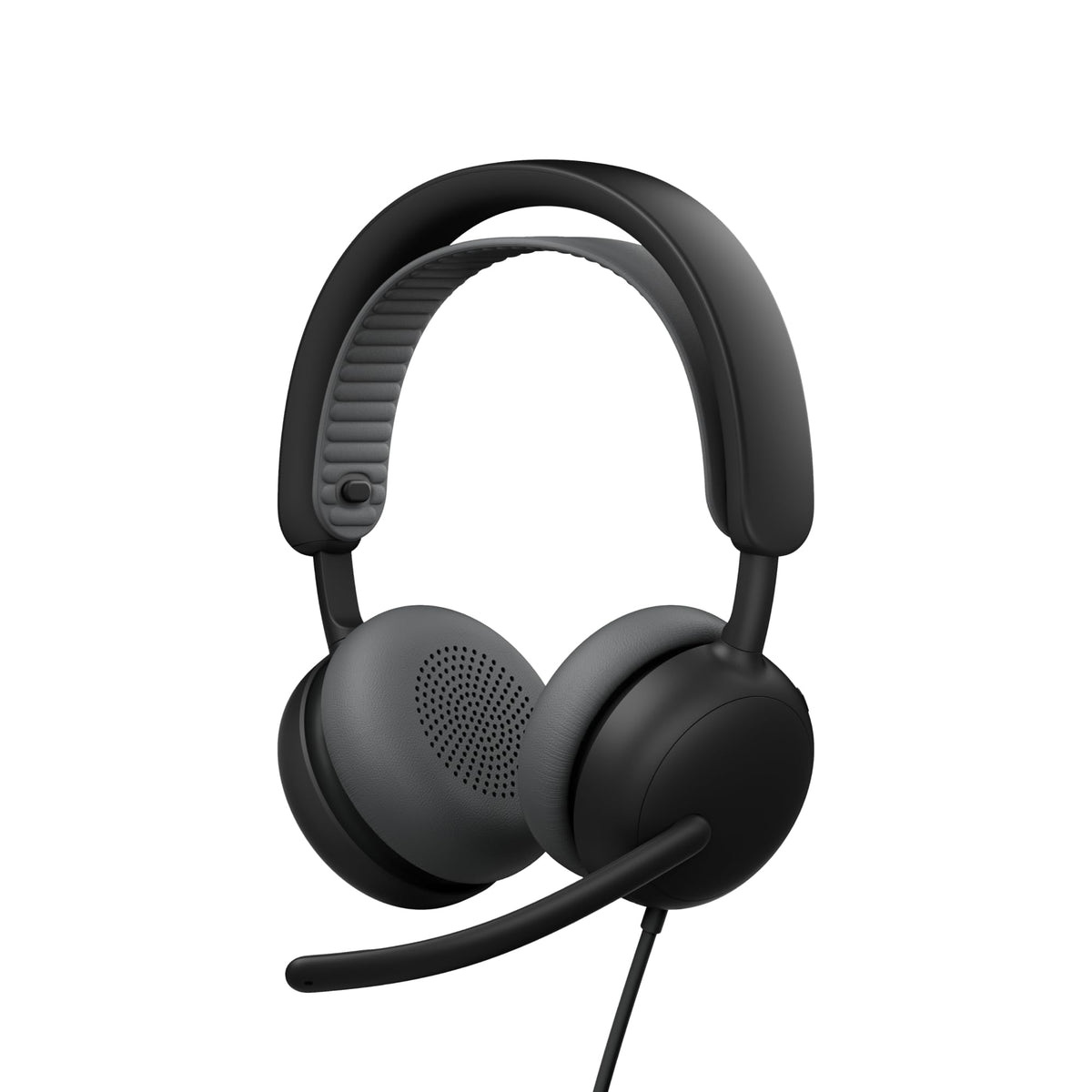 Logitech Zone Wired 2 adaptive ANC visual showing real-time noise control for focus.