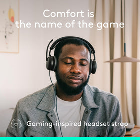 Logitech Zone Wired 2 all-day-comfort with gaming-inspired headband.