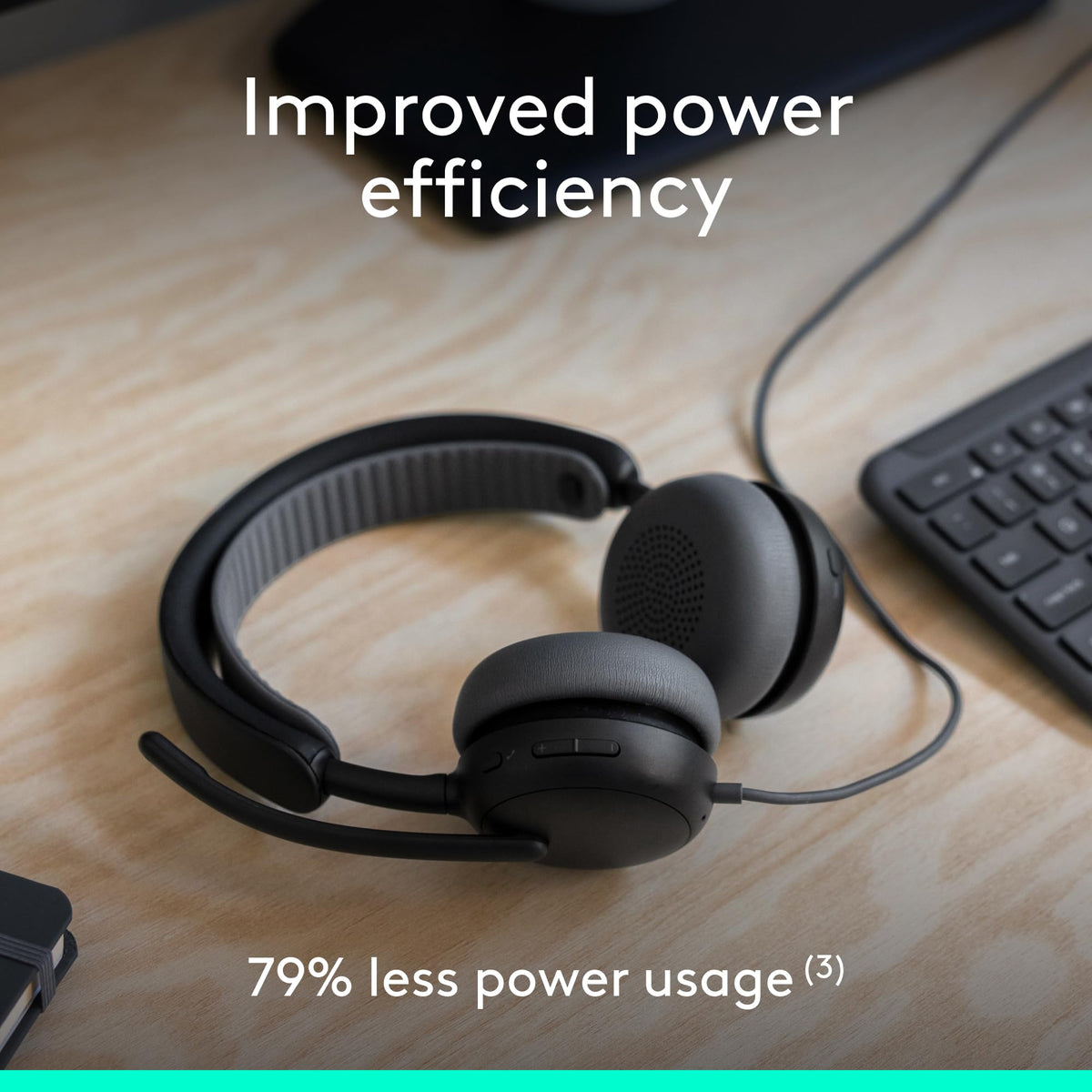 Logitech Zone Wired 2 Logi Tune customization enables ANC and EQ tweaks.