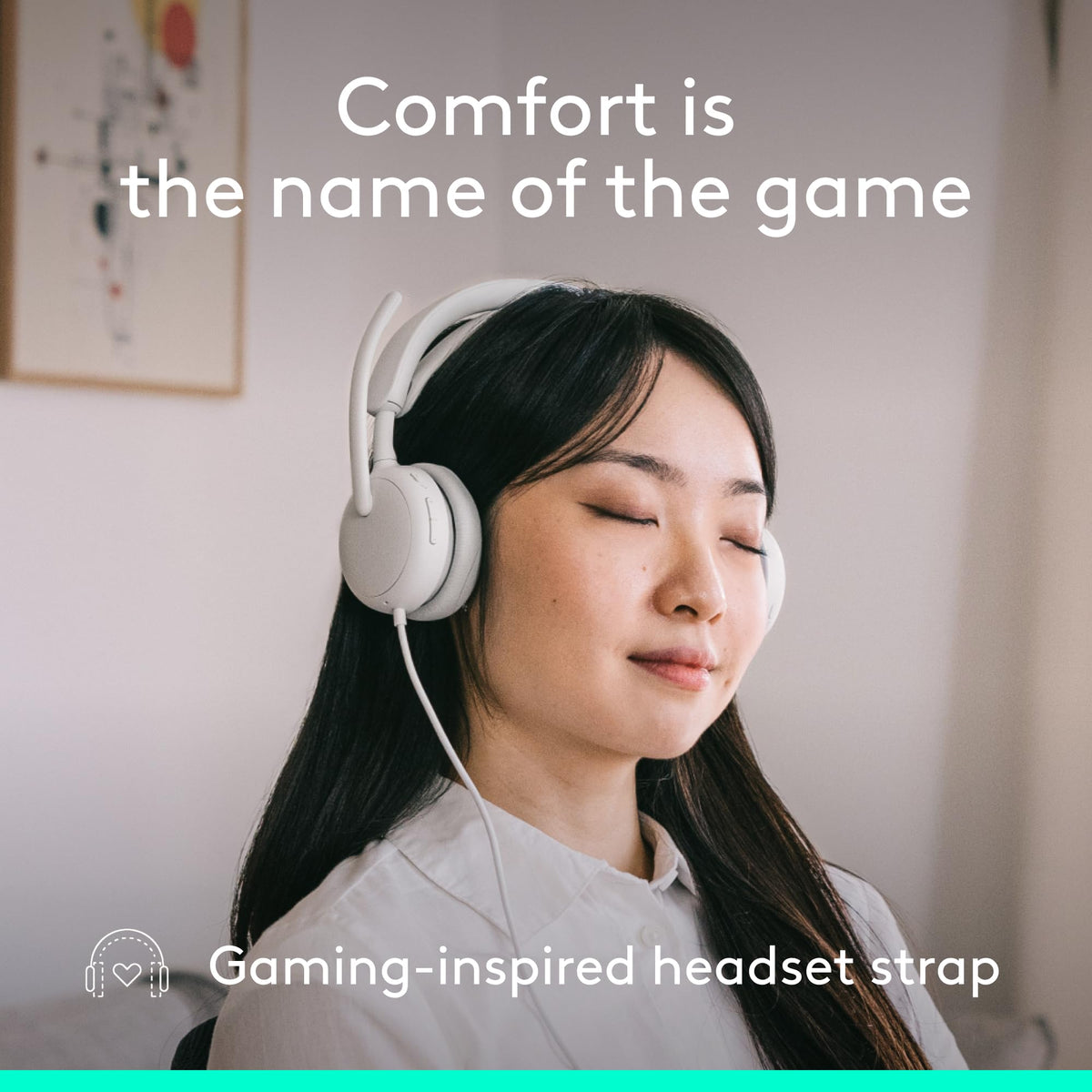 Logitech Zone Wired 2 noise-canceling-mics deliver clear voice in noisy environments.