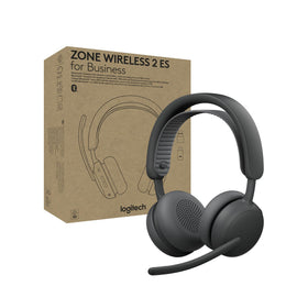 Logitech Zone Wireless 2 ES for Business graphite front view showing sleek professional design