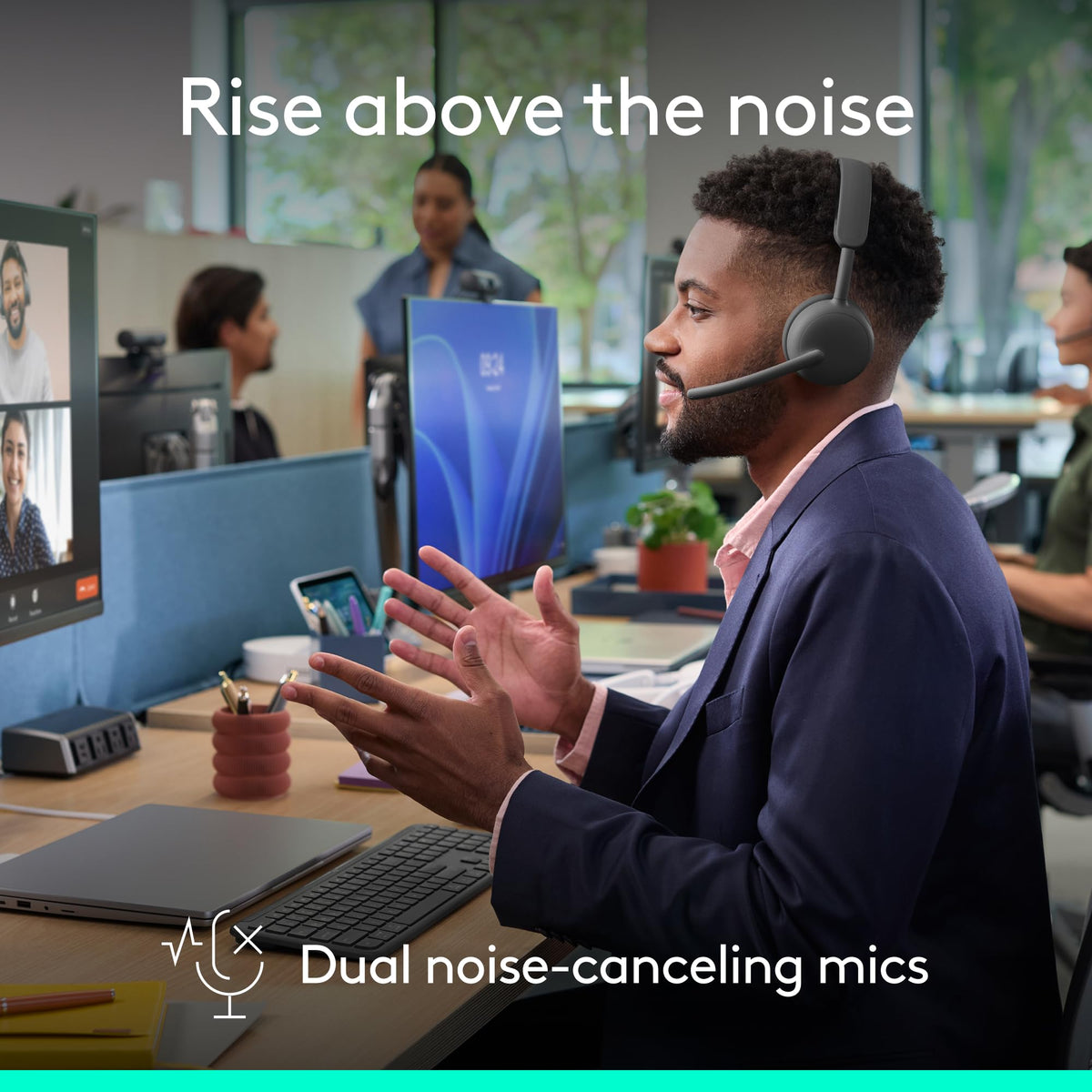Logitech Zone Wireless 2 ES with USB-C and Bluetooth for seamless connectivity