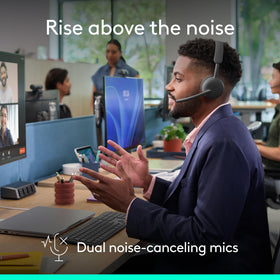 Logitech Zone Wireless 2 ES with USB-C and Bluetooth for seamless connectivity