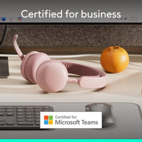 Logitech Zone Wireless 2 ES for Business side view highlighting lightweight comfort for long days.