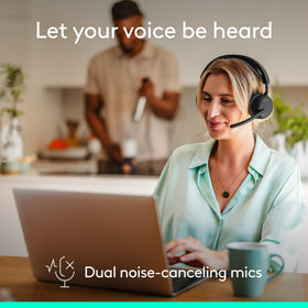 Logitech Zone Wireless 2 ES, on-ear controls close-up, quick access to volume and mute.
