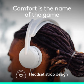 Logitech Zone Wireless 2 ES intuitive on-ear controls for quick adjustments.