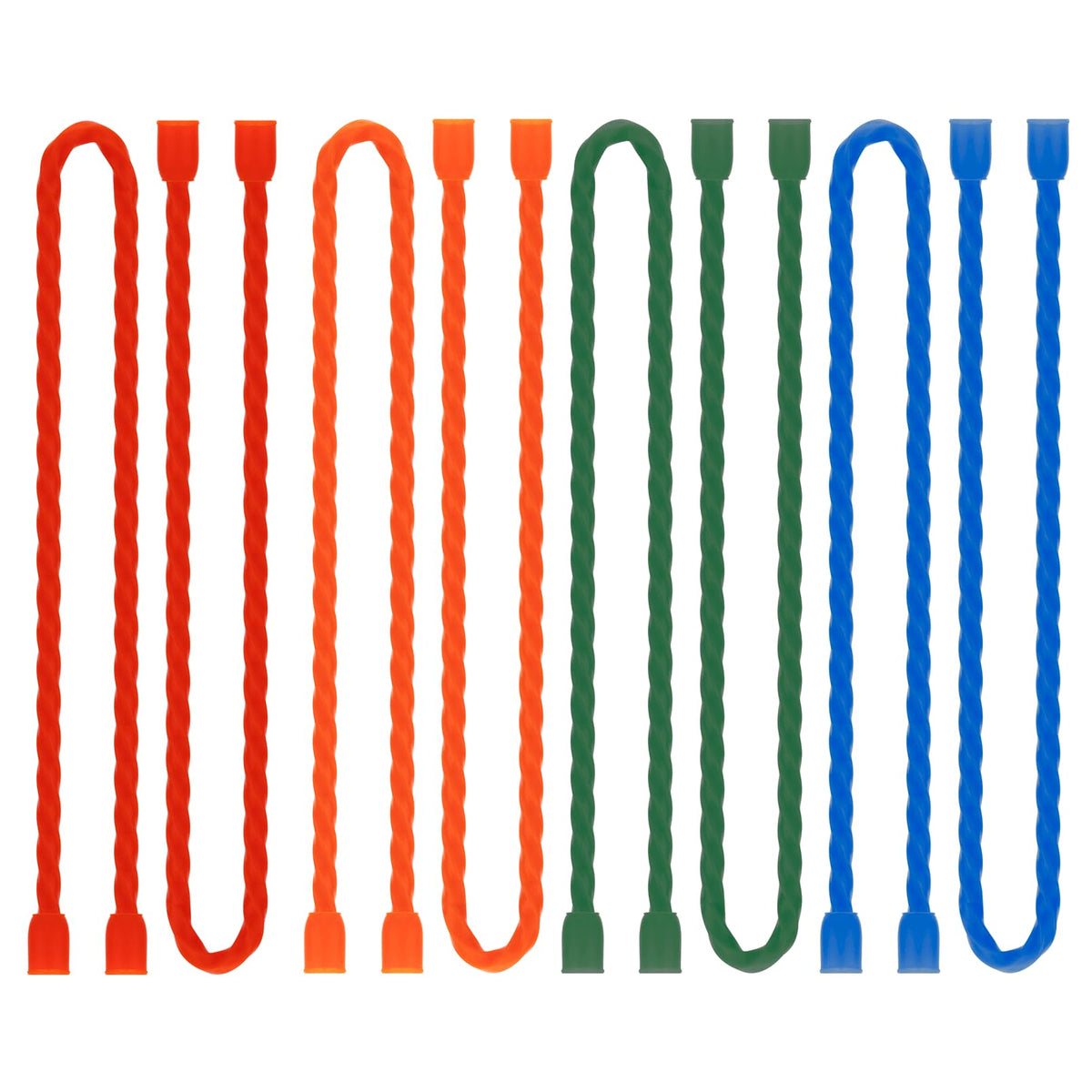 LOIUO blue silicone cable ties organize desk cables neatly