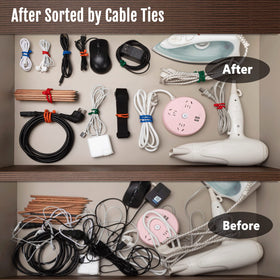 LOIUO green silicone cable ties keep cables tidy during travel