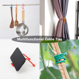 LOIUO outdoor-use silicone ties hold gear securely without scratching surfaces