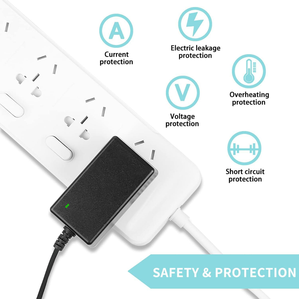Lojiraz CE/FCC certified power adapter for Moog Zevex Infinity Pumps.