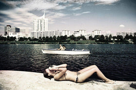 Lomography film leader detail showing texture and manual loading ease